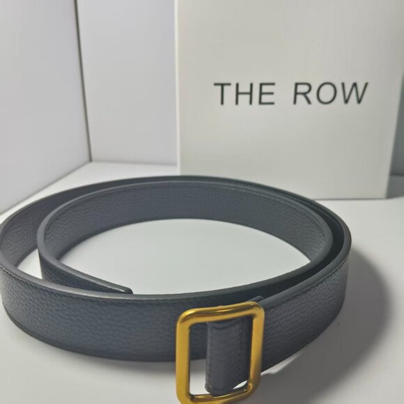 The Row Women's Black Leather Belt - Picture 2 of 7